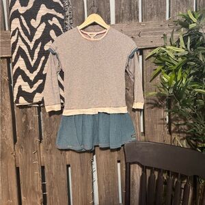 Matilda Jane Gray and Blue Casual Kids Dress